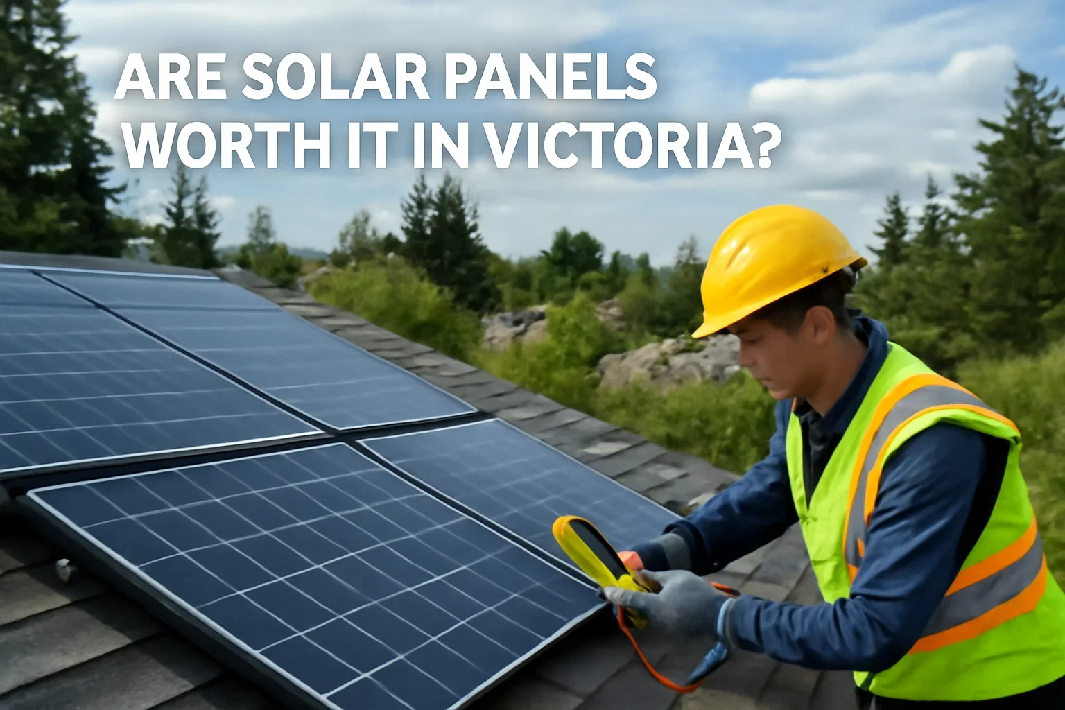 Editorial image illustrating Are Solar Panels Worth It in Victoria?
