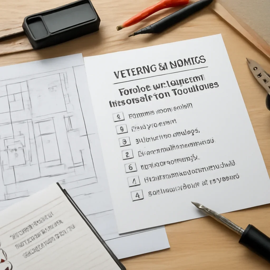 Planning notes and electrical details related to Backup Generator Maintenance Checklist for Victoria Homes