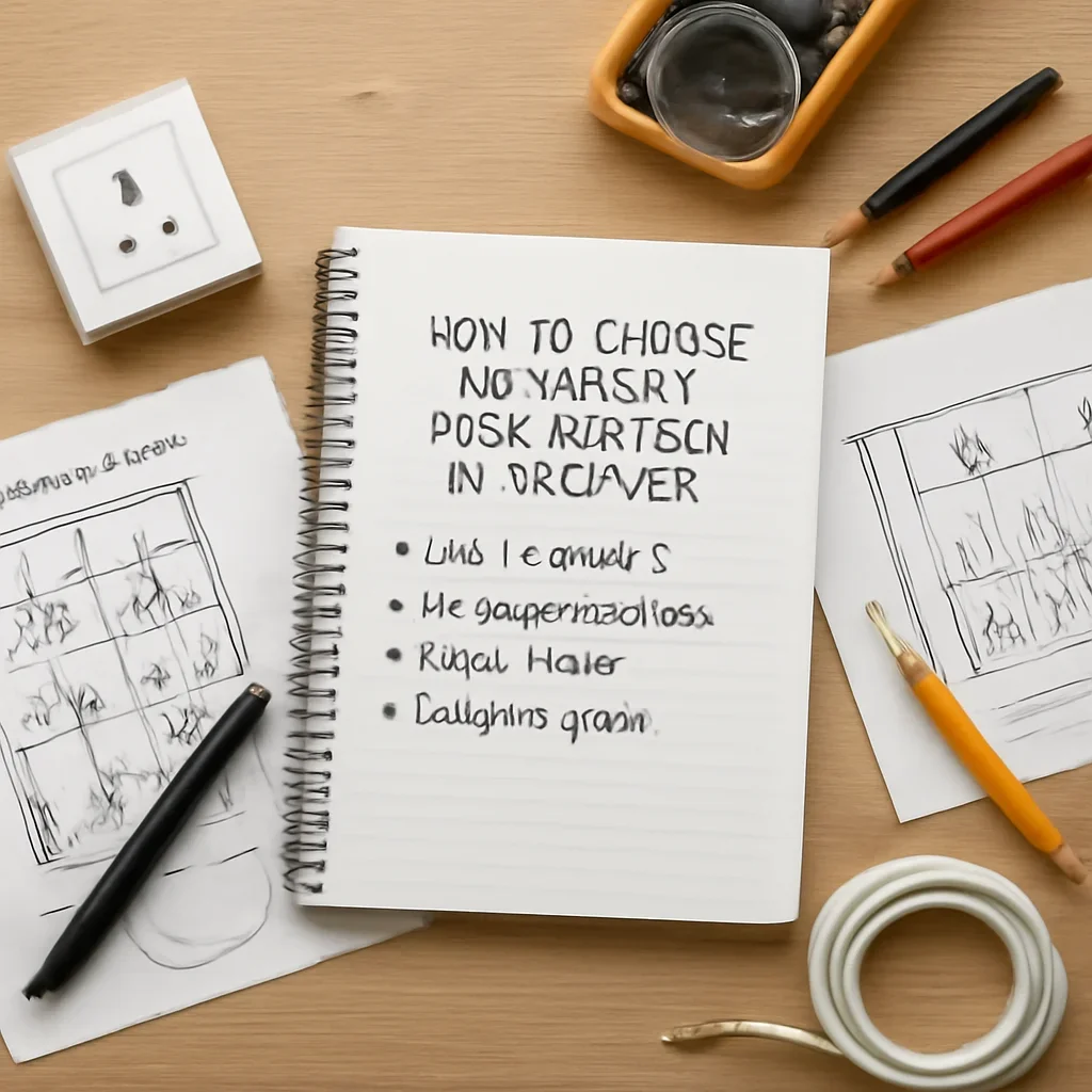 Planning notes and electrical details related to How to Choose a Licensed Electrician in Victoria