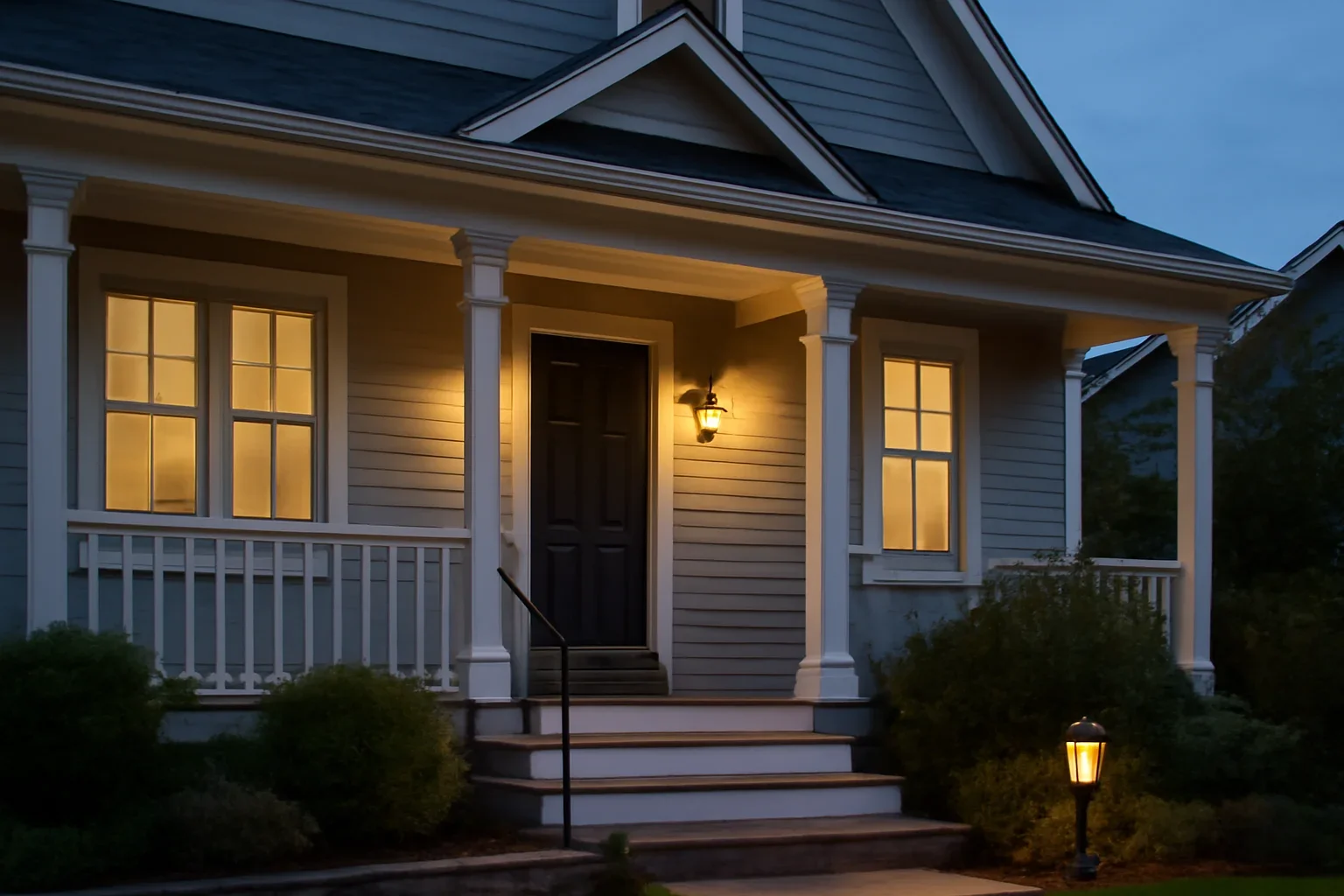 Editorial image illustrating Outdoor Lighting Guide for Victoria Homes