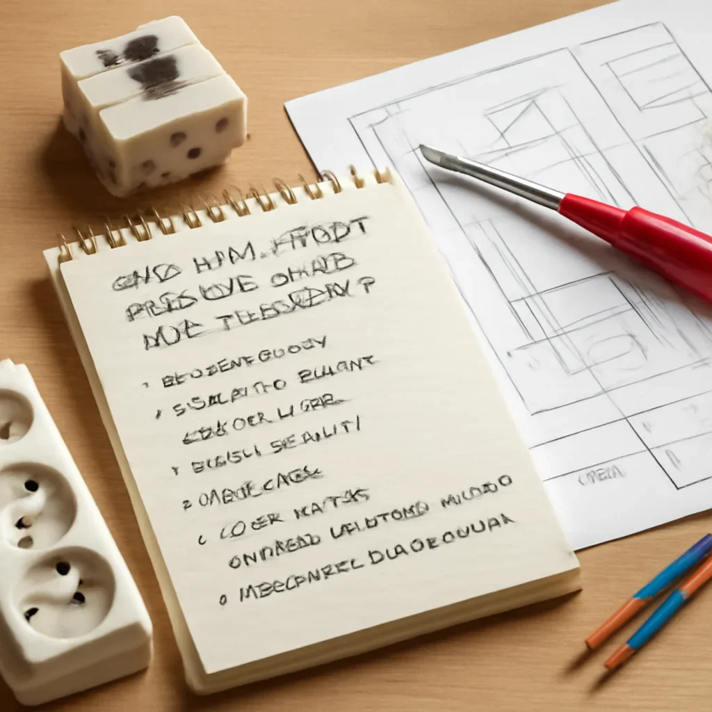 Planning notes and electrical details related to Why Does My Circuit Breaker Keep Tripping?